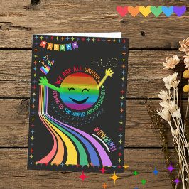 Regenboog Pride Parade Knuffel Wenskaart Kaart