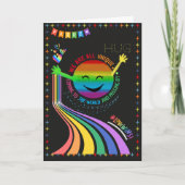 Regenboog Pride Parade Knuffel Wenskaart Kaart (Voorkant)