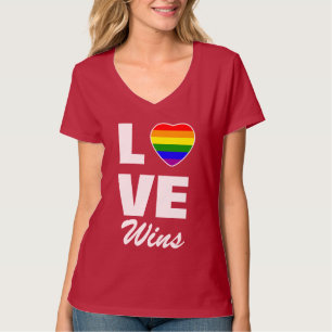 Regenboog Pride Regenboogvlag Hart Liefde Wint T-S T-shirt