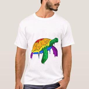 Regenboog Pride Regenboogvlag Zeeschildpad Subtiel T-shirt