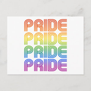 Regenboog Pride Retro Briefkaart