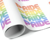 Regenboog Pride Retro Cadeaupapier (Rol Hoek)