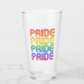 Regenboog Pride Retro Glas (Voorkant)
