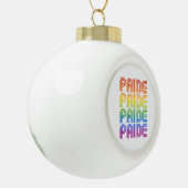 Regenboog Pride Retro Keramische Bal Ornament (Links)
