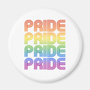 Regenboog Pride Retro Magneet