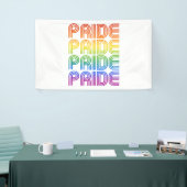 Regenboog Pride Retro Spandoek (Beurs)