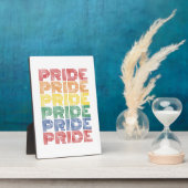 Regenboog Pride Retro Typografie Vector Design_1 Fotoplaat (Zijkant)