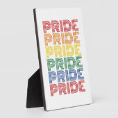 Regenboog Pride Retro Typografie Vector Design_1 Fotoplaat (Zijkant)