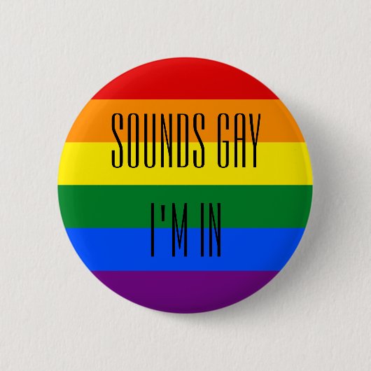 Regenboog Pride Ronde Button 5,7 Cm (Voorkant)