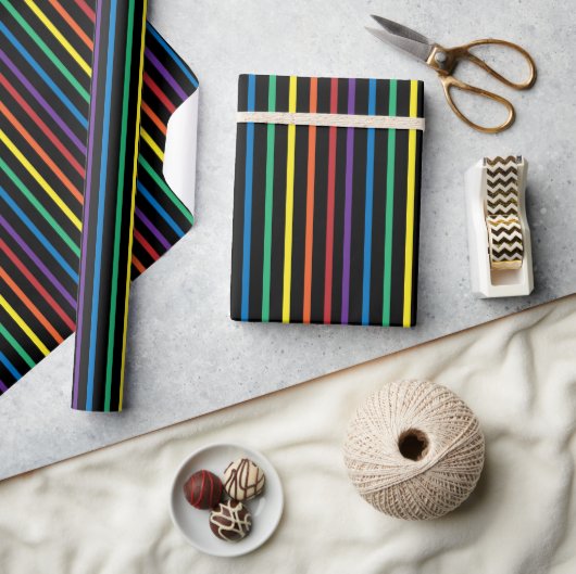 Regenboog Pride Streep Inpakpapier (Crafts)