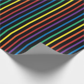 Regenboog Pride Streep Inpakpapier (Hoek)