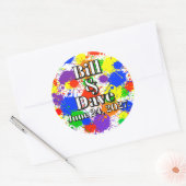 Regenboog Pride Trouw Uitnodiging Envelope Sticker (Envelop)