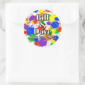 Regenboog Pride Trouw Uitnodiging Envelope Sticker (Tas)