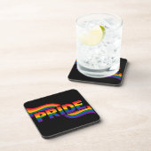 Regenboog Pride Viering Bier Onderzetter (Rechterzijde)