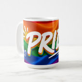 Regenboog Pride-viering Koffiemok (Voorkant links)