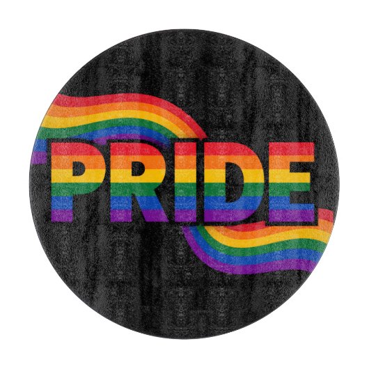 Regenboog Pride Viering Snijplank (Voorkant)