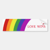 Regenboog Pride Vlag Bumpersticker (Voorkant)