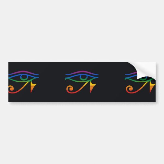 Regenboog Pride Vlag Bumpersticker (Voorkant)