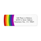 Regenboog Pride Vlag Etiket (Voorkant)