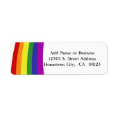 Regenboog Pride Vlag Etiket (Voorkant)