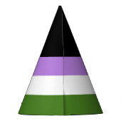 Regenboog Pride Vlag Feesthoedjes (Achterkant)