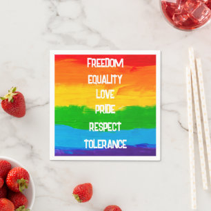 Regenboog Pride Vlag Feestservetten – LGBTQ+ Decor Servet