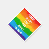 Regenboog Pride Vlag Feestservetten – LGBTQ+ Decor Servet (Hoek)