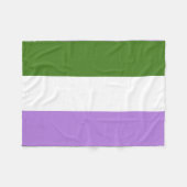 Regenboog Pride Vlag Fleece Deken (Voorkant (Horizontaal))