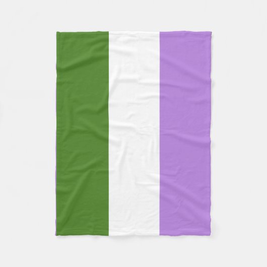 Regenboog Pride Vlag Fleece Deken (Voorkant)