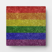 Regenboog pride vlag fotoplaat (Voorkant)