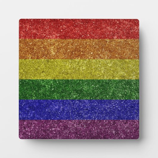 Regenboog pride vlag fotoplaat (Voorkant)