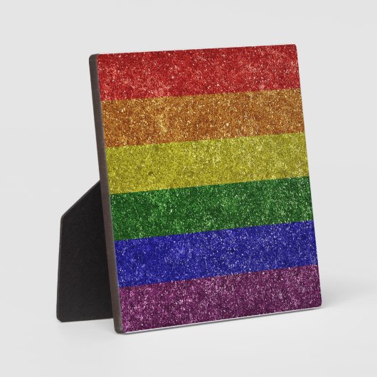 Regenboog pride vlag fotoplaat (Voorkant)