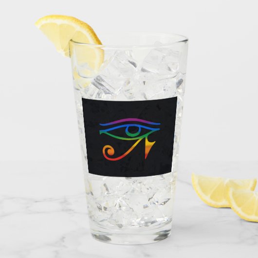 Regenboog Pride Vlag Glas (Voorkant ijs)