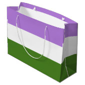 Regenboog Pride Vlag Groot Cadeauzakje (Achterkant Gekanteld)
