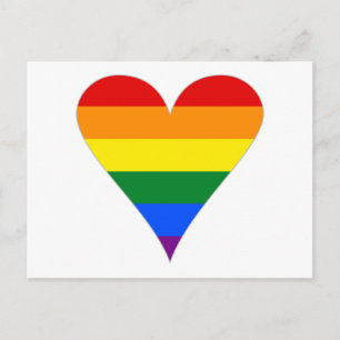 Regenboog Pride Vlag Hart Funky - Grijs Briefkaart