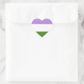 Regenboog Pride Vlag Hart Sticker (Tas)