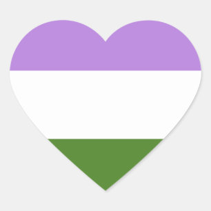 Regenboog Pride Vlag Hart Sticker