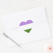 Regenboog Pride Vlag Hart Sticker (Envelop)