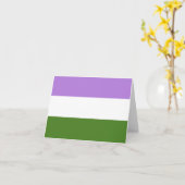 Regenboog Pride Vlag Kaart (Gele Bloem)