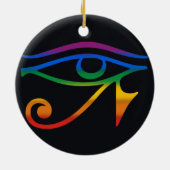 Regenboog Pride Vlag Keramisch Ornament (Achterkant)