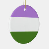 Regenboog Pride Vlag Keramisch Ornament (Rechts)