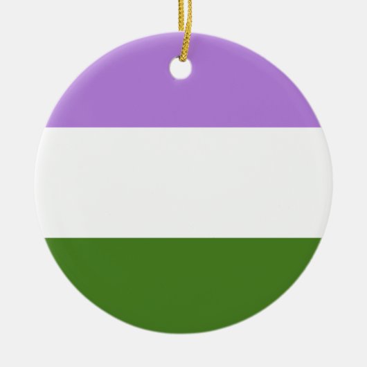 Regenboog Pride Vlag Keramisch Ornament (Voorkant)