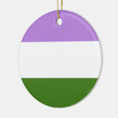 Regenboog Pride Vlag Keramisch Ornament (Links)