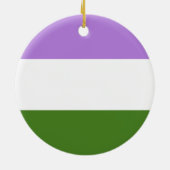 Regenboog Pride Vlag Keramisch Ornament (Achterkant)