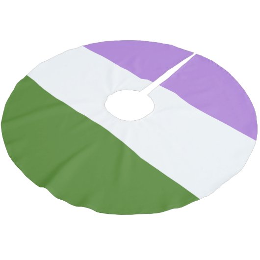 Regenboog Pride Vlag Kerstboom Rok (Gekanteld)