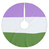 Regenboog Pride Vlag Kerstboom Rok (Voorkant)