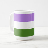 Regenboog Pride Vlag Koffiemok (Voorkant links)