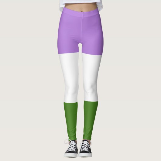 Regenboog Pride Vlag Leggings (Voorkant)