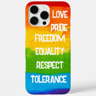 Regenboog Pride Vlag LGBT Krachtige Steun voor LG iPhone 16 Pro Max Hoesje