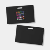 Regenboog Pride Vlag LGBTQ Badge (Voor- en achterkant)